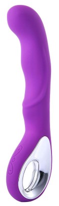 Фиолетовый вибратор для массажа точки G - 20 см.