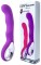 Фиолетовый вибратор для массажа точки G - 20 см.