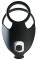 Черная вибронасадка для эрекции и стимуляции мошонки Cock ring with RC ball massager