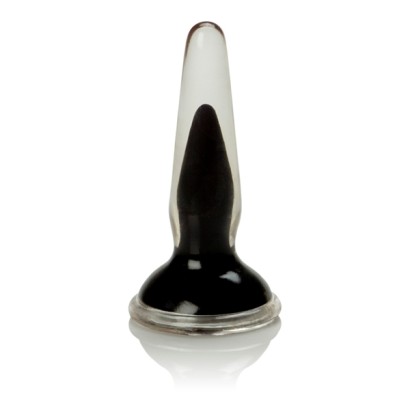 Черная анальная пробка Crystal Cote Probes