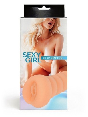 Телесный мастурбатор в виде вагины с узким входом