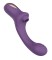 Фиолетовый вагинально-клиторальный вибратор
