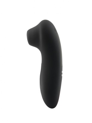 Черный вакуумный стимулятор клитора Curvy