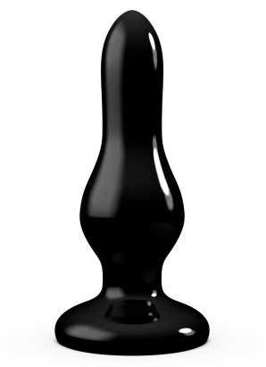 Черная анальная пробка MAGNUM 15 - 16 см.