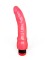Розовый гелевый вибромассажёр - 19,3 см.