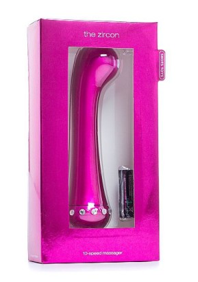 Вибратор для стимуляции точки G The Zircon Pink - 16,7 см.