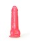 Розовый стимулятор в форме фаллоса на присоске - 15,5 см.