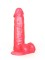 Розовый стимулятор в форме фаллоса на присоске - 15,5 см.