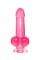 Розовый реалистичный фаллоимитатор Fush - 18 см.