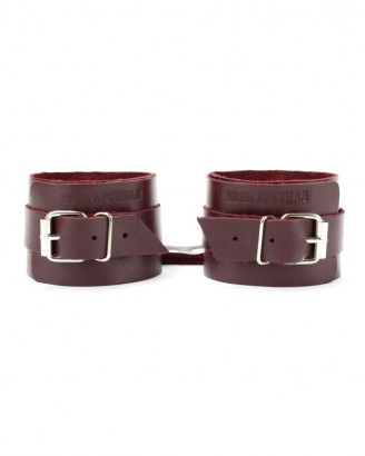 Бордовые наручники Maroon Handcuffs 