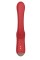 Красный вагинально-клиторальный вибратор
