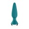 Бирюзовая анальная пробка с вибрацией Satisfyer Plug-ilicious 1 - 13,5 см.