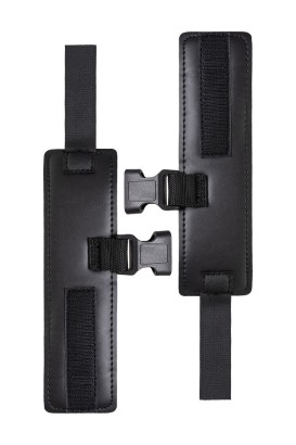 Черный ошейник с наручниками на липучках