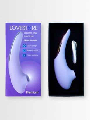 Сиреневый вакуумный стимулятор клитора Premium