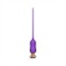 Фиолетовый тонкий стимулятор Nipple Vibrator - 23 см.