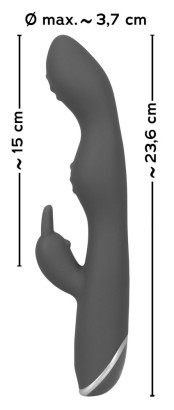 Фиолетовый вибратор A & G-Spot Rabbit Vibrator для стимуляции зон G и A - 23,6 см.