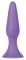 Фиолетовая анальная втулка Silky Buttplug Medium - 12,5 см.