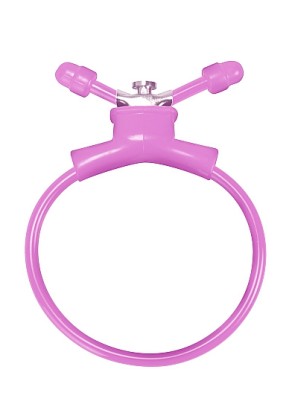 Розовое утягивающее лассо Adjustable Cockring