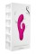 Розовый перезаряжаемый вибромассажер Whooper Swan со стимулятором клитора - 18,8 см.