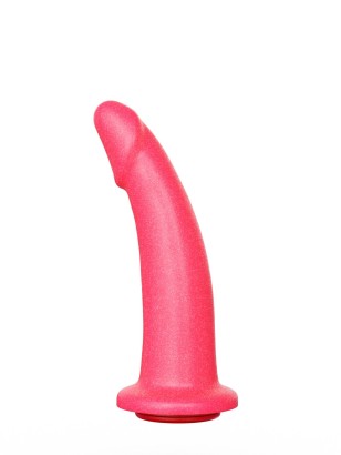 Розовый плаг-массажёр для простаты - 13,5 см.