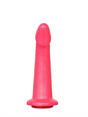 Розовый плаг-массажёр для простаты - 13,5 см.