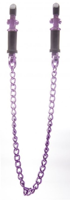 Фиолетовые зажимы для сосков Vice Nipple Clamps