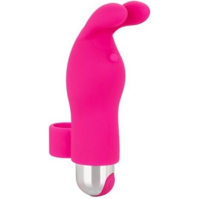 Розовая пулька-насадка на палец Finger Bunny - 8,25 см.