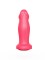 Розовый анальный фаллоимитатор с ограничительным основанием - 14 см.