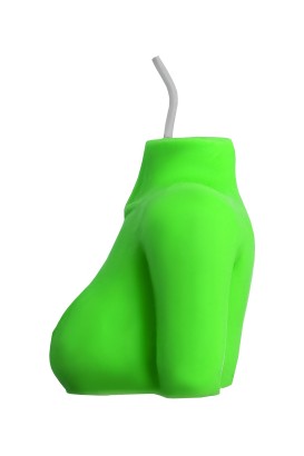 Зеленая сувенирная свеча «Женский силуэт»