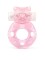 Розовое эрекционное виброкольцо в форме мишки