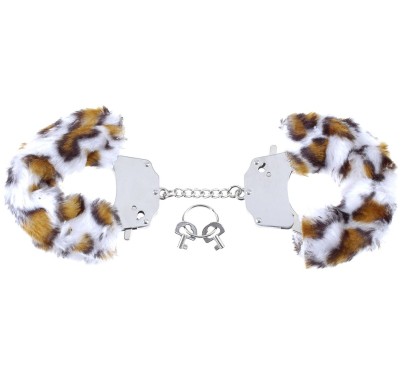 Наручники с искусственным леопардовым мехом Original Furry Cuffs