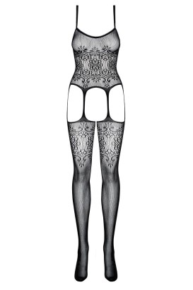Комбинезон с открытыми бёдрами и крупным ажурным рисунком
