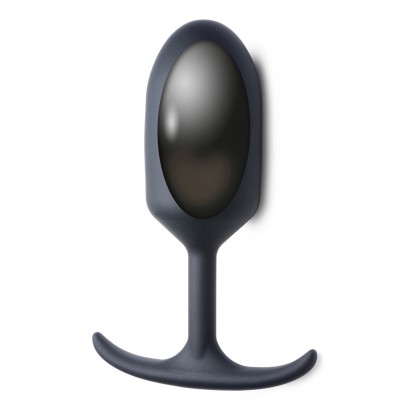 Черная анальная пробка с утяжелением Premium Silicone Weighted Anal Plug XL - 16,8 см.