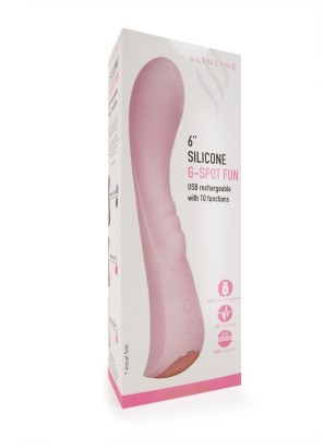 Малиновый вибратор для G-стимуляции - 19,1 см.