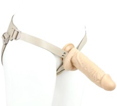 Телесный поясной фаллоимитатор - 22 см. Телесный поясной фаллоимитатор - 22 см.