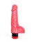 Гелевый виброфаллос розового цвета - 17,8 см.