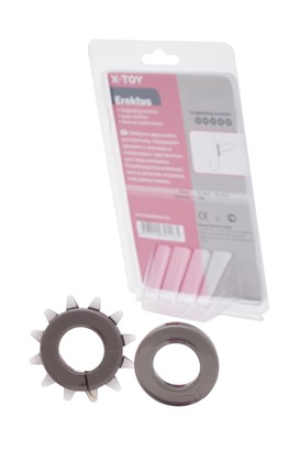 Набор пепельных эрекционных колец Erektus II