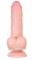 Телесный реалистичный фаллоимитатор My Honey - 18 см.