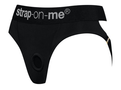 Черные трусики для насадок Heroine Lingerie Harness - size XL