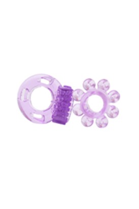 Набор из двух фиолетовых эрекционных колец Optimus