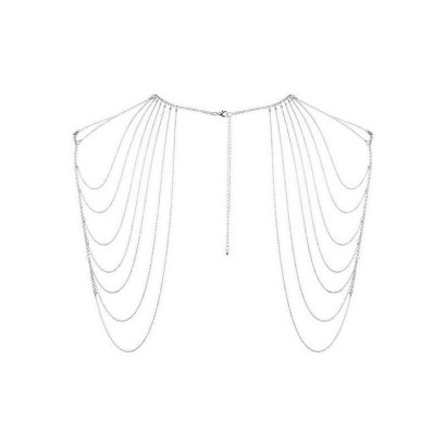 Серебристое украшение на плечи Magnifique Metallic Chain Shoulders & Back Jewelry
