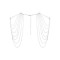 Серебристое украшение на плечи Magnifique Metallic Chain Shoulders & Back Jewelry