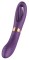 Фиолетовый двусторонний вибратор - 27 см.
