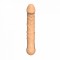 Телесный силиконовый вибратор-реалистик - 22 см.