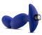 Синий анальный вибратор Force - 12,5 см.