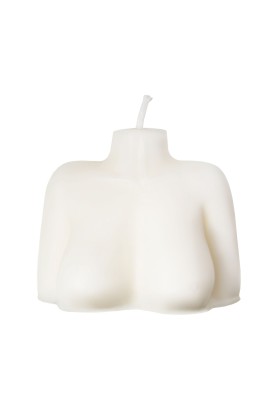 Белая сувенирная свеча «Женский силуэт»