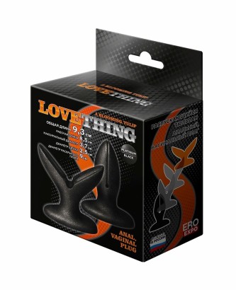 Анально-вагинальный плаг A blooming tulip XS