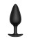Черная анальная пробка Butt plug №04 - 10 см.
