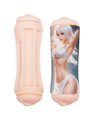 Двусторонний мастурбатор в колбе аниме - вагина и ротик