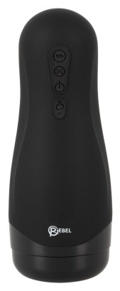 Черный вибромастурбатор с подогревом Masturbator with 3 Functions